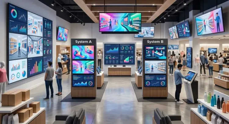 Logiciel d'affichage dynamique pour réseau de magasins : comparatif 2026