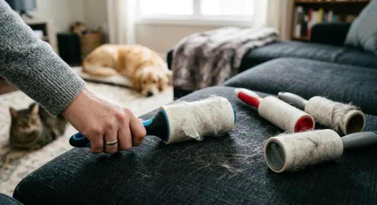 Quel est le meilleur rouleau adhésif pour enlever les poils de chien et de chat ?