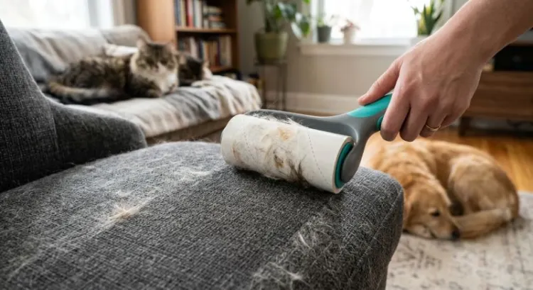 Quel est le meilleur rouleau adhésif pour enlever les poils de chien et de chat ?
